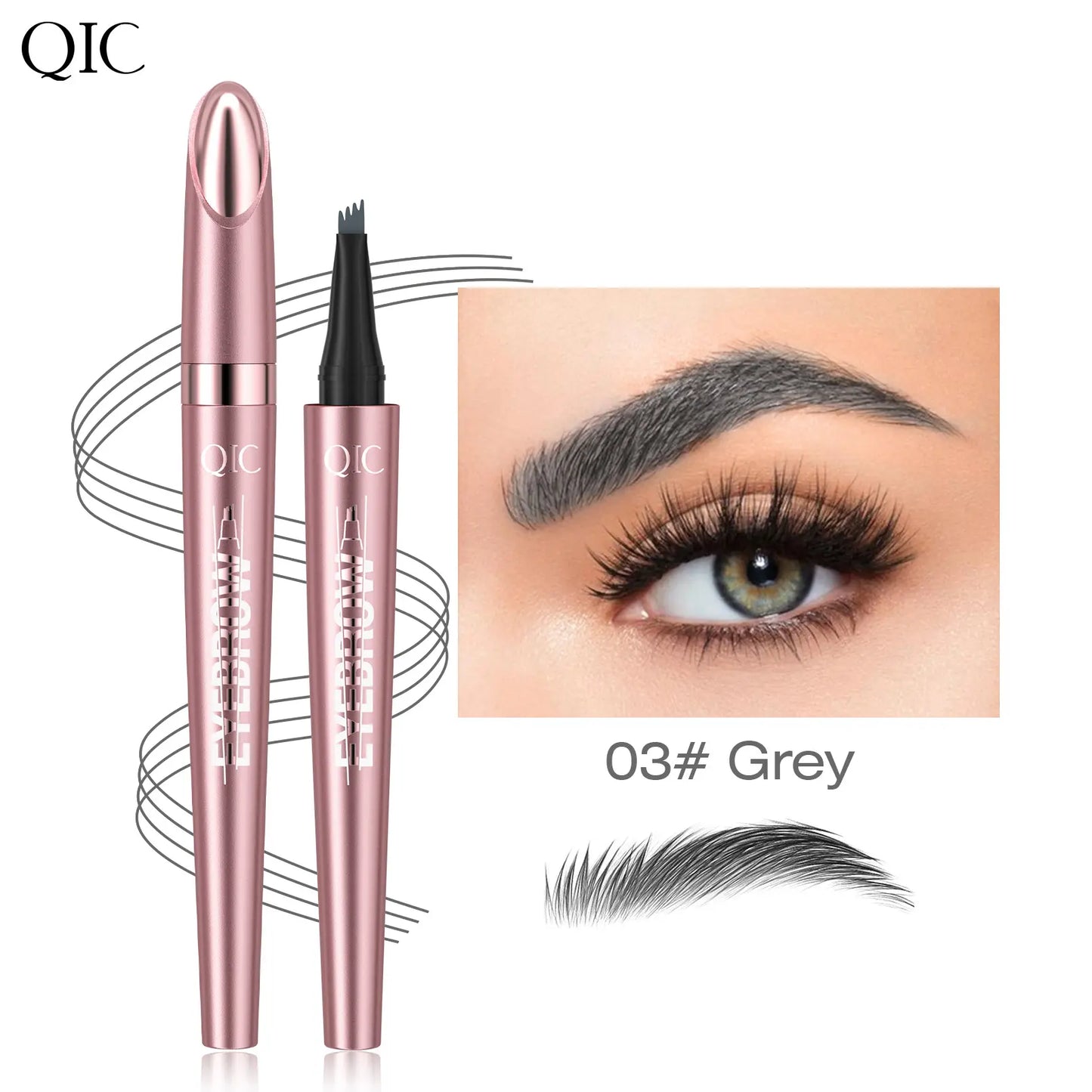 ⚡️First 100:2nd Item 60%Off🔥Waterproof Micro-Fork Eyebrow Pencil, Long-Lasting Brow Pen for Natural Hair-Like Strokes, Smudge-Proof Makeup Tool for Daily Use & Soft Glam-TJY