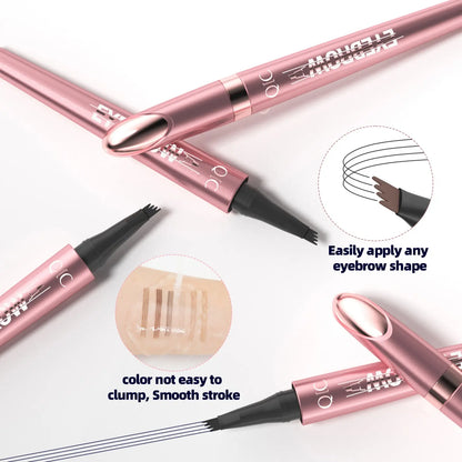 ⚡️First 100:2nd Item 60%Off🔥Waterproof Micro-Fork Eyebrow Pencil, Long-Lasting Brow Pen for Natural Hair-Like Strokes, Smudge-Proof Makeup Tool for Daily Use & Soft Glam-TJY