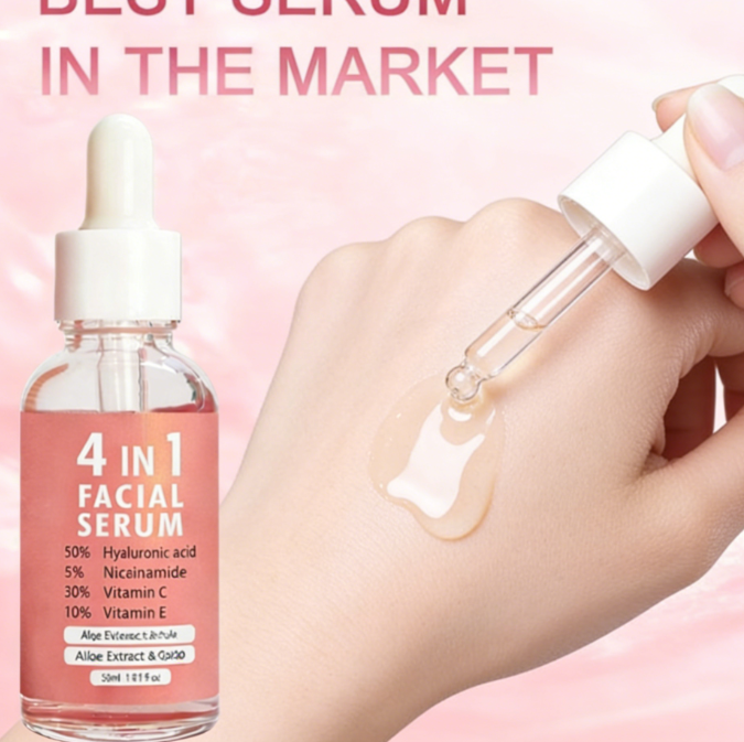 4-in-1 Facial Serum with 50% Hyaluronic Acid